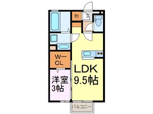 クルーク ヒル【2階】の間取り
