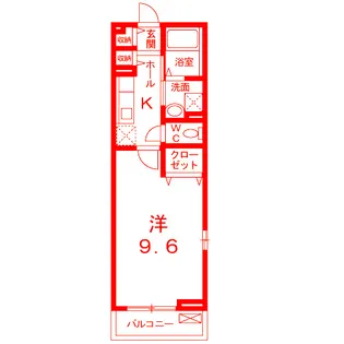 ズィーベン久里浜【2階】の間取り