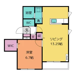 メゾンH&S【2階】の間取り