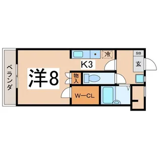 ハイツ太田PartII【2階】の間取り