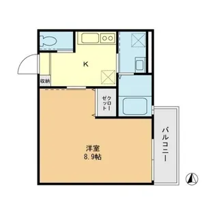 レーヴ京成高砂【2階】の間取り