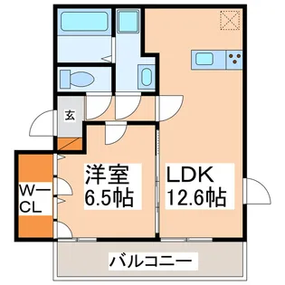 ヴェルドミール蓮台寺【1階】の間取り