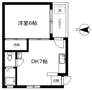 ロゼアフラッツ【2階】の間取り