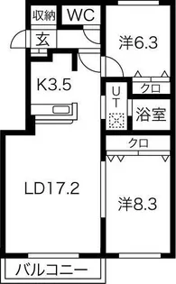 メゾン・ダンファンAnex【3階】の間取り