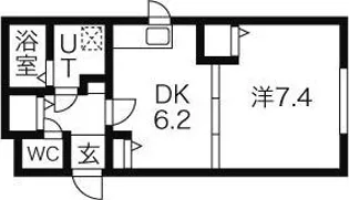 ノーススカイ【4階】の間取り