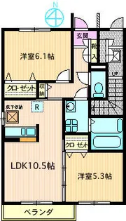 アリビオII【1階】の間取り