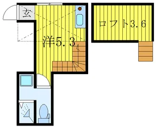 アーバン西尾久【1階】の間取り