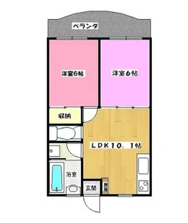 パティオおもろまち【3階】の間取り