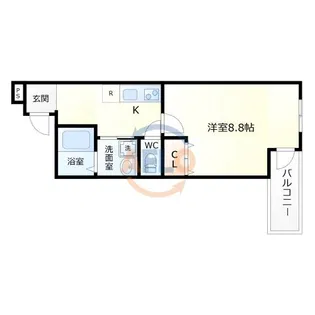 フジパレス今川公園東I番館【2階】の間取り