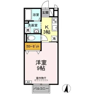 シャルム絆【2階】の間取り