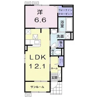 ヴィラ湧水I【1階】の間取り