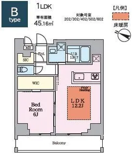 ヴィスタコート幡ヶ谷【3階】の間取り