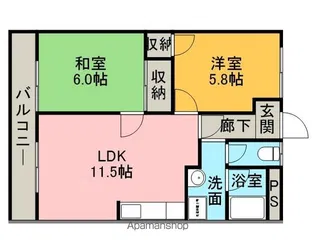 ウッドヴィレッジ【2階】の間取り
