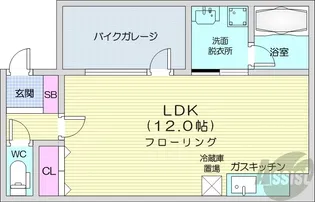 Living with moto【3階】の間取り