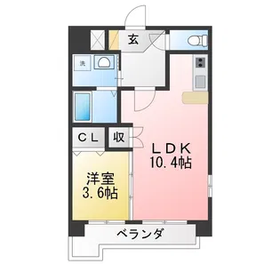 ラルジュ【5階】の間取り