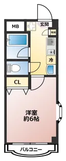 F5ハクジュハウス【3階】の間取り