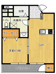 メゾン新浜【1階】の間取り