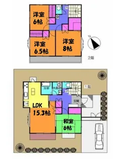神奈川県横浜市青葉区藤が丘2【一戸建】の間取り