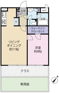 グランドメゾン狸穴【1階】の間取り