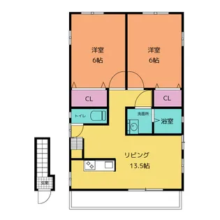 ウィステリア ガーデン【2階】の間取り