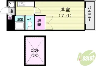 ヨーロピアンA【2階】の間取り