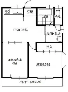 ヴェルデ杉の入 B棟【1階】の間取り