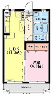 ユーミー上平野【3階】の間取り