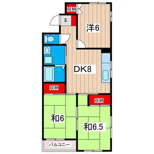 サンビレッジ鈴木【2階】の間取り