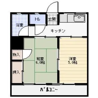 コーポ松永【2階】の間取り