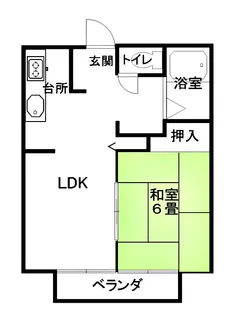 メゾンフォーレスト【1階】の間取り