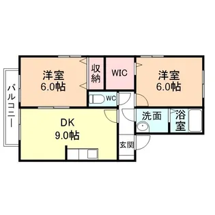 グロリアB棟【2階】の間取り