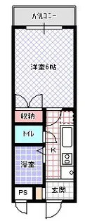 キリンハイツ信和【3階】の間取り