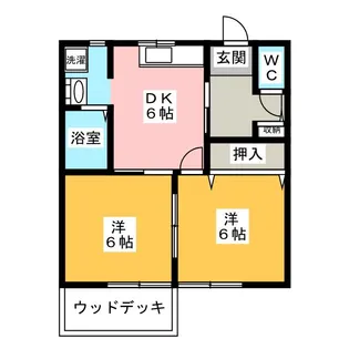 ヴィラージュ【1階】の間取り