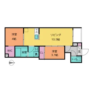 REGALEST桜山【1階】の間取り