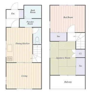 神奈川県平塚市河内【一戸建】の間取り