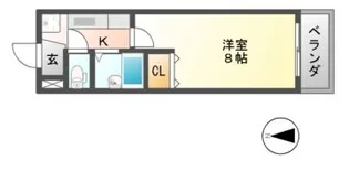 パテオ古市【2階】の間取り