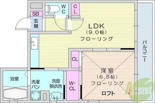 メゾン・ドゥ・リベルデ【3階】の間取り