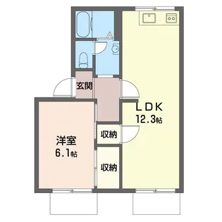 神奈川県伊勢原市東大竹【アパート】の間取り