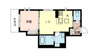 ヴィラエーデル中泉【1階】の間取り