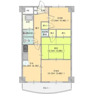 パインズクレスト【4階】の間取り