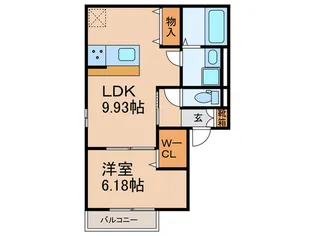 セレーノ平和が丘【2階】の間取り