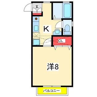グリーンヒル近江【1階】の間取り