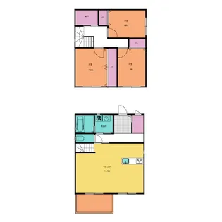 岐阜県大垣市禾森町6【一戸建】の間取り