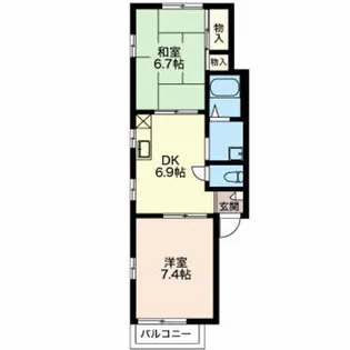 レジデンス プリンス ヴィラ【1階】の間取り