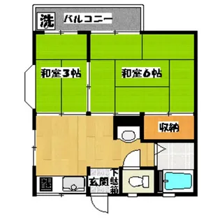 Fパレス【2階】の間取り