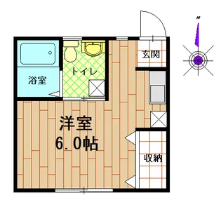 ウィズサウス【1階】の間取り