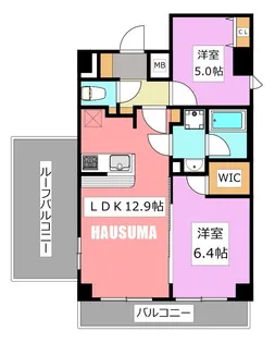 東京都北区豊島2【マンション】の間取り