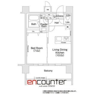 コンフォリア新宿【10階】の間取り