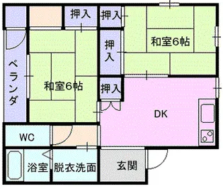山形県山形市清住町3【アパート】の間取り