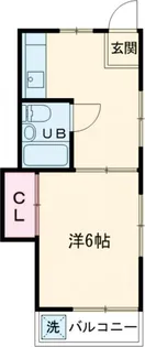 ビラ三枝【1階】の間取り